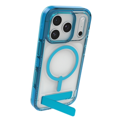 Funda ZAGG Santa Cruz con pie de apoyo y MagSafe para Apple iPhone 17 Pro - Tranquil Blue-slide-1