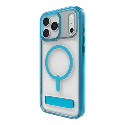 Funda ZAGG Santa Cruz con pie de apoyo y MagSafe para Apple iPhone 17 Pro Max - Tranquil Blue-slide-3