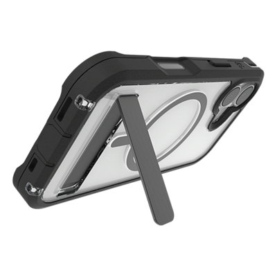 Funda ZAGG Rainier con pie de apoyo y MagSafe para iPhone 17 - Negro-slide-2