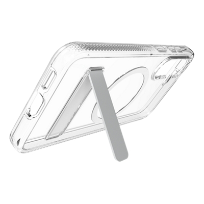 Funda magnética ZAGG con pie de apoyo para Samsung Galaxy S25 FE - Transparente-slide-2