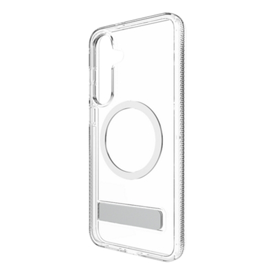 Funda magnética ZAGG con pie de apoyo para Samsung Galaxy S25 FE - Transparente-slide-3