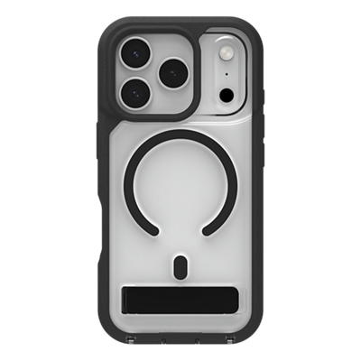 Funda ZAGG Rainier con pie de apoyo y MagSafe para Apple iPhone 17 Pro - Negro/transparente-slide-0