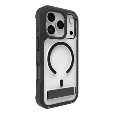 Funda ZAGG Rainier con pie de apoyo y MagSafe para Apple iPhone 17 Pro - Negro/transparente-slide-1