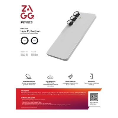 ZAGG-Protector de cámara ZAGG Glass Elite para Samsung Galaxy S26+-imagen-3