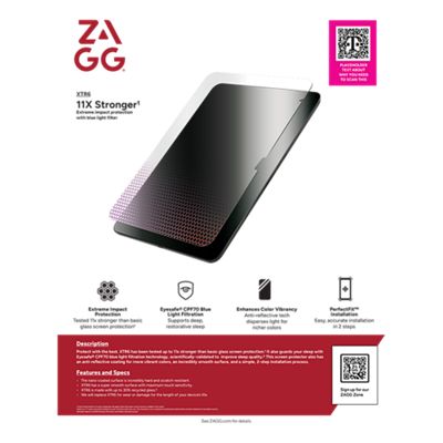 ZAGG-ZAGG XTR6 Glass Screen Protector for Apple iPad mini (A20 Pro)-slide-2