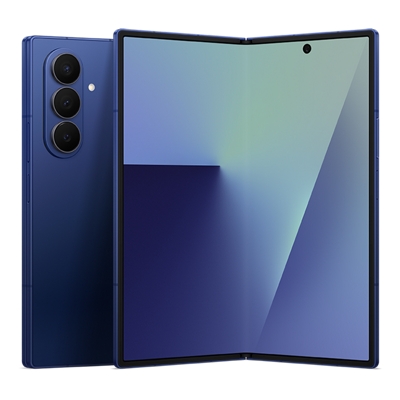 Se muestra la vista frontal y posterior del Galaxy Z Fold 7