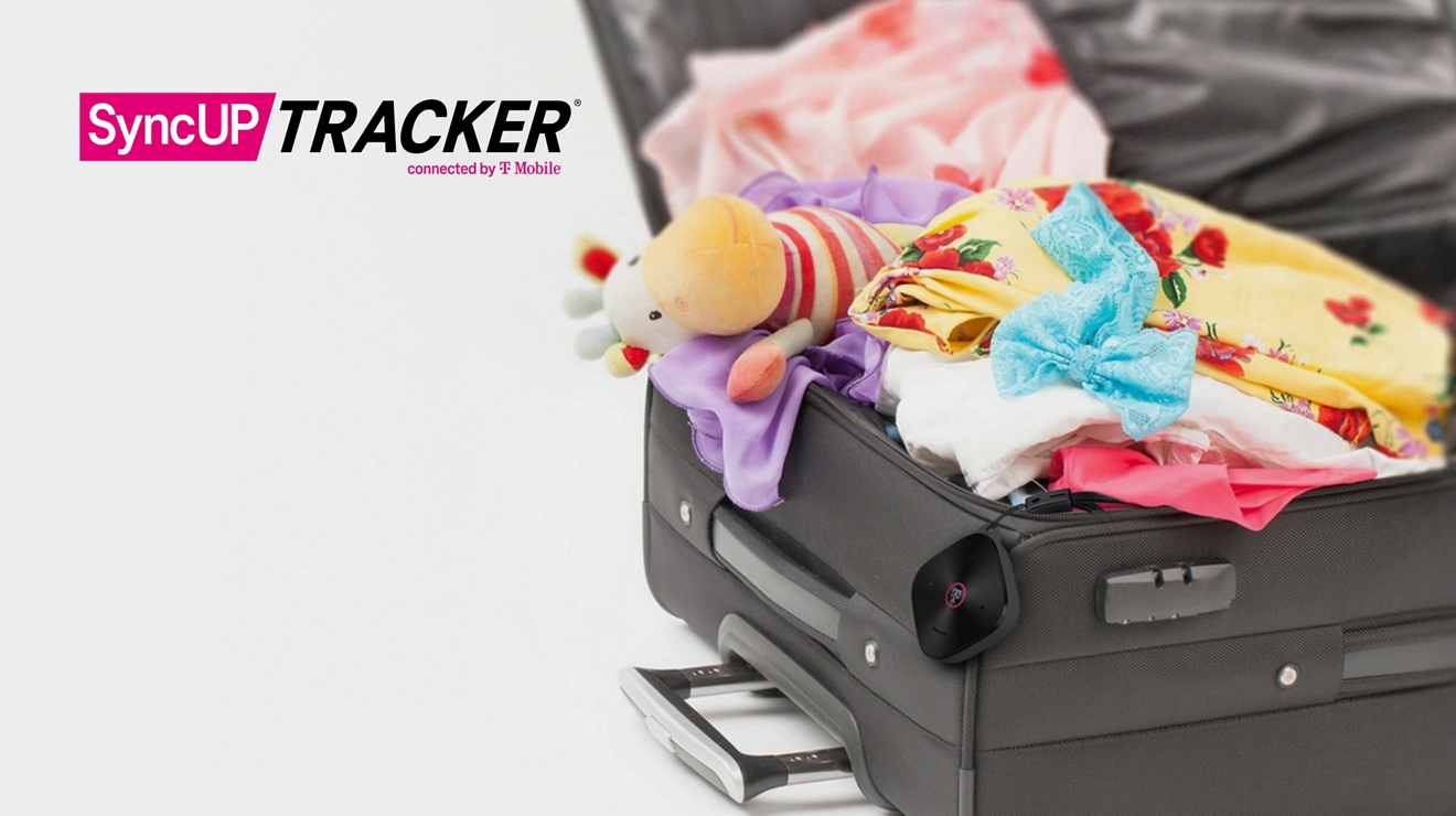 Equipaje con SyncUP Tracker instalado
