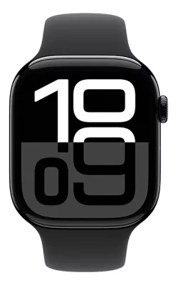 Apple Watch Series 10 46 mm - Aluminio negro azabache y correa deportiva negra M/G-slide-1