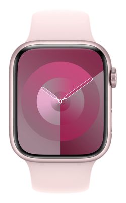 Apple Watch Series 9 45 mm - Aluminio rosa y correa deportiva rosa claro M/G