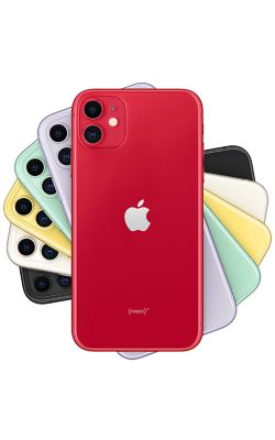 Vista trasera del iPhone 11 - (PRODUCT)RED