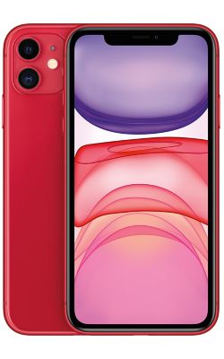 Vista frontal del iPhone 11 - (PRODUCT)RED