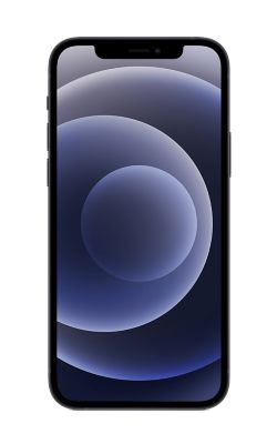 Vista trasera del iPhone 12 - Negro