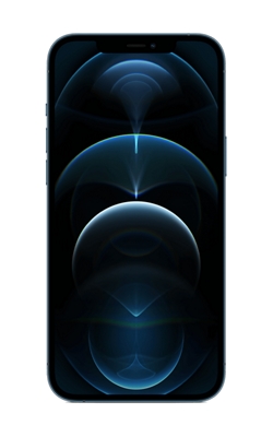 Vista trasera del iPhone 12 Pro Max - Azul pacífico-slide-2