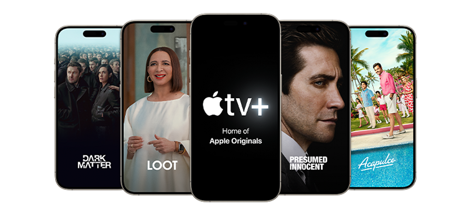 Programas de TV y películas en Apple TV Plus, como Dark Matter, Loot, Acapulco y Presumed Innocent.