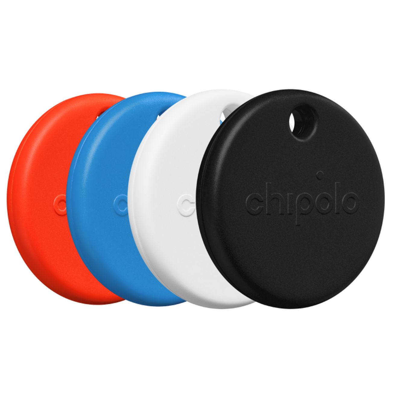 Chipolos en color rojo, azul, blanco y negro.