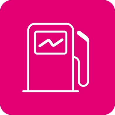 Ícono de un surtidor de gasolina para Gasolineras.