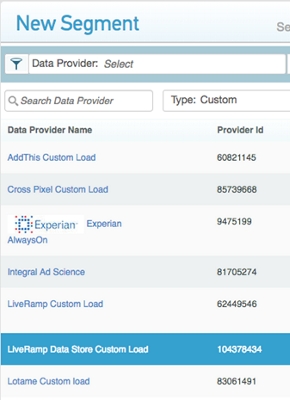 Access Amobee (Turn) DSP Segments Step4