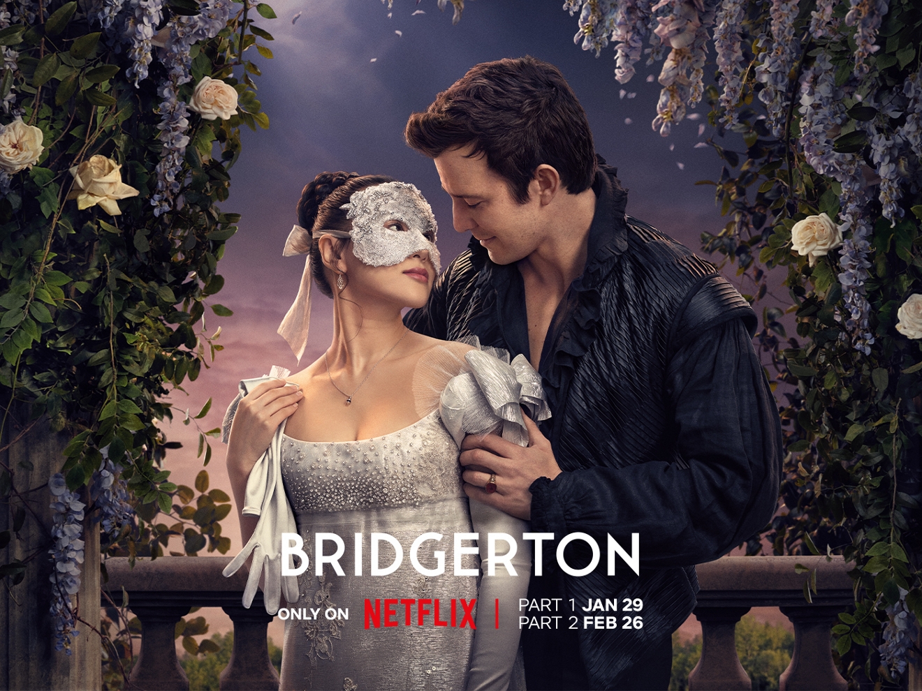 Imágenes promocionales de la serie de Netflix: Bridgerton.