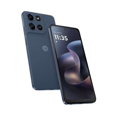 Un par de smartphones Motorola moto g, donde se destaca la pantalla de uno de los dispositivos y el diseño de la cámara trasera del otro.