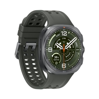 Un Samsung Galaxy Watch Ultra 2 mostrando la hora.