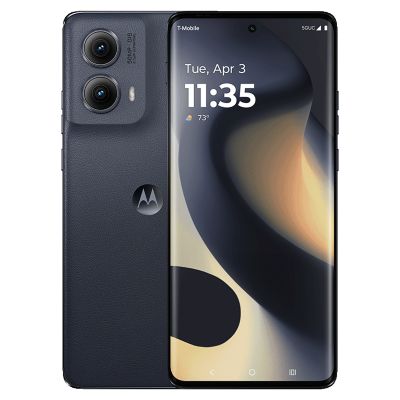 Vista frontal y posterior de un teléfono Motorola Edge 5G.