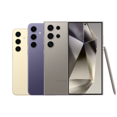 La serie Samsung Galaxy S24 en múltiples colores.