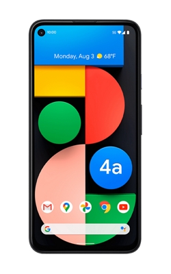 Vista frontal del Pixel 4a (5G) Just Black-slide-0