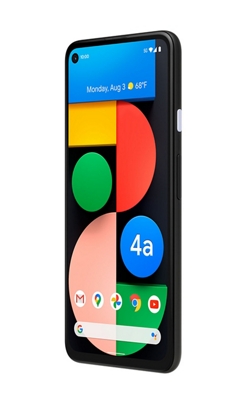 Vista izquierda del Pixel 4a (5G) Just Black-slide-3