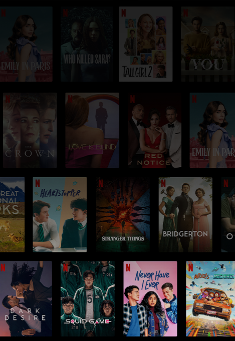 Pantalla principal de Netflix con películas y programas originales