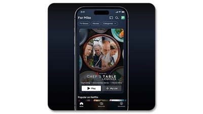 Pantalla de Netflix con cartel de varios programas