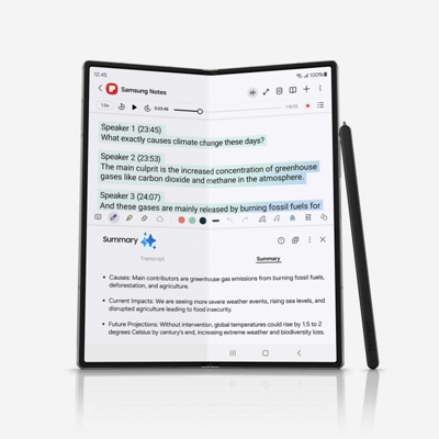 Un Fold6 abierto con una sección de texto resaltada y un resumen creado con IA debajo.