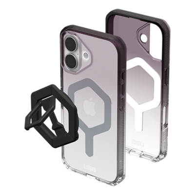 Funda UAG MagSafe Plyo con soporte de anillo magnético para iPhone 17 - Negro/transparente-slide-0