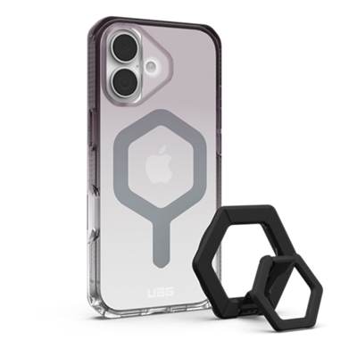 Funda UAG MagSafe Plyo con soporte de anillo magnético para iPhone 17 - Negro/transparente-slide-1