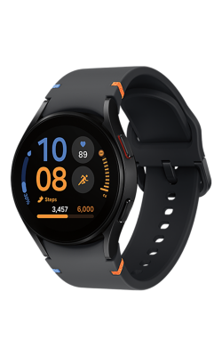 Se muestra el Samsung Galaxy Watch FE 40 mm en negro.