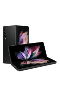 Vista frontal del Samsung Galaxy Z Fold3 5G - Phantom Black-slide-0