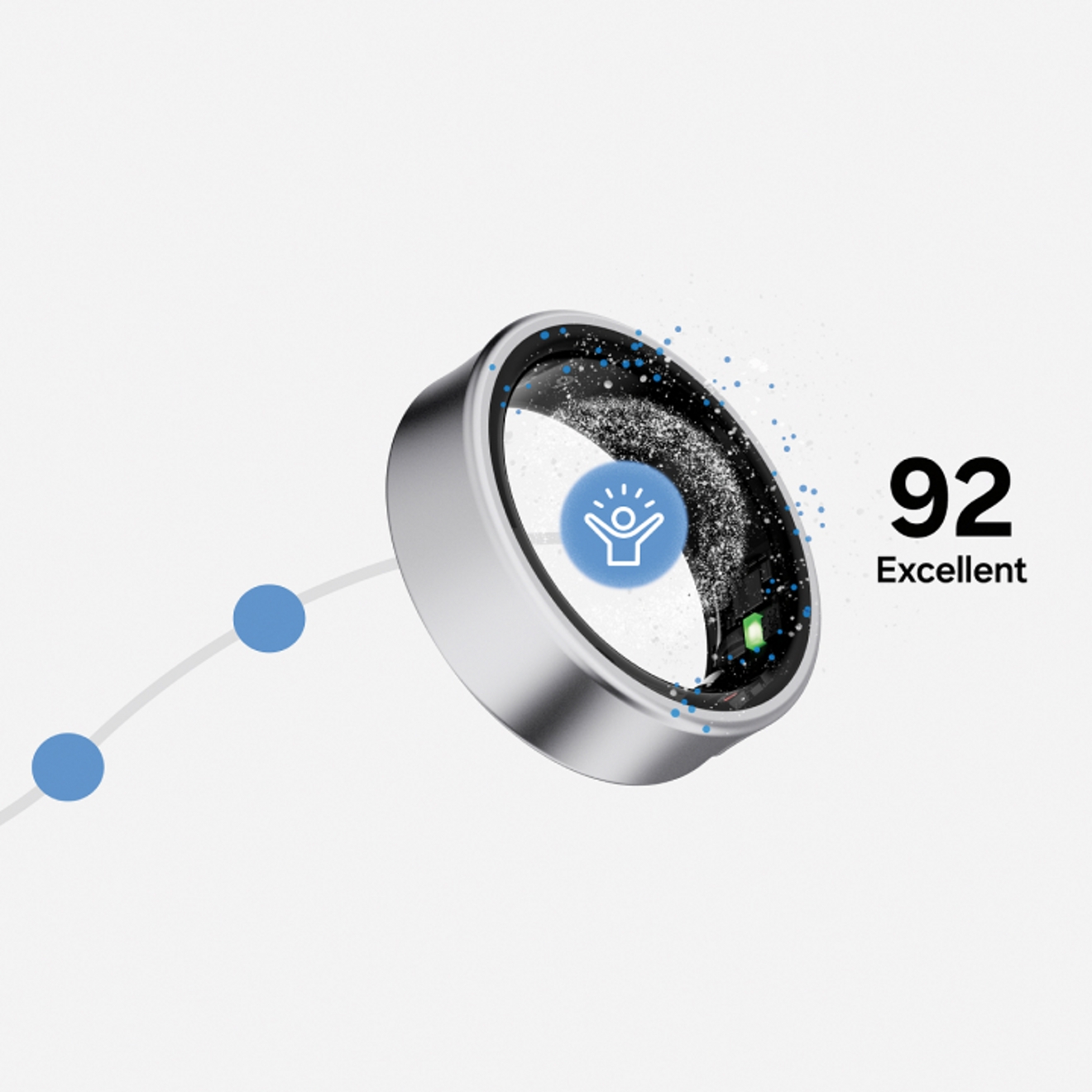 Un Galaxy Ring registrando una puntuación de energía.