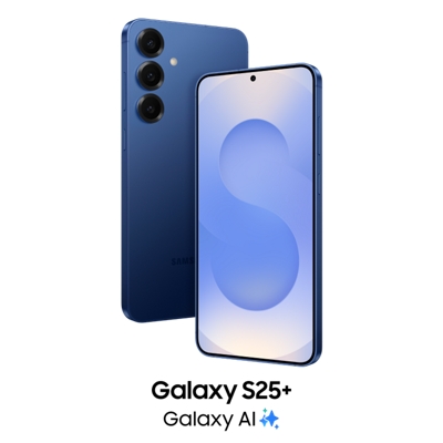 Vista frontal y posterior del Samsung Galaxy S25+.