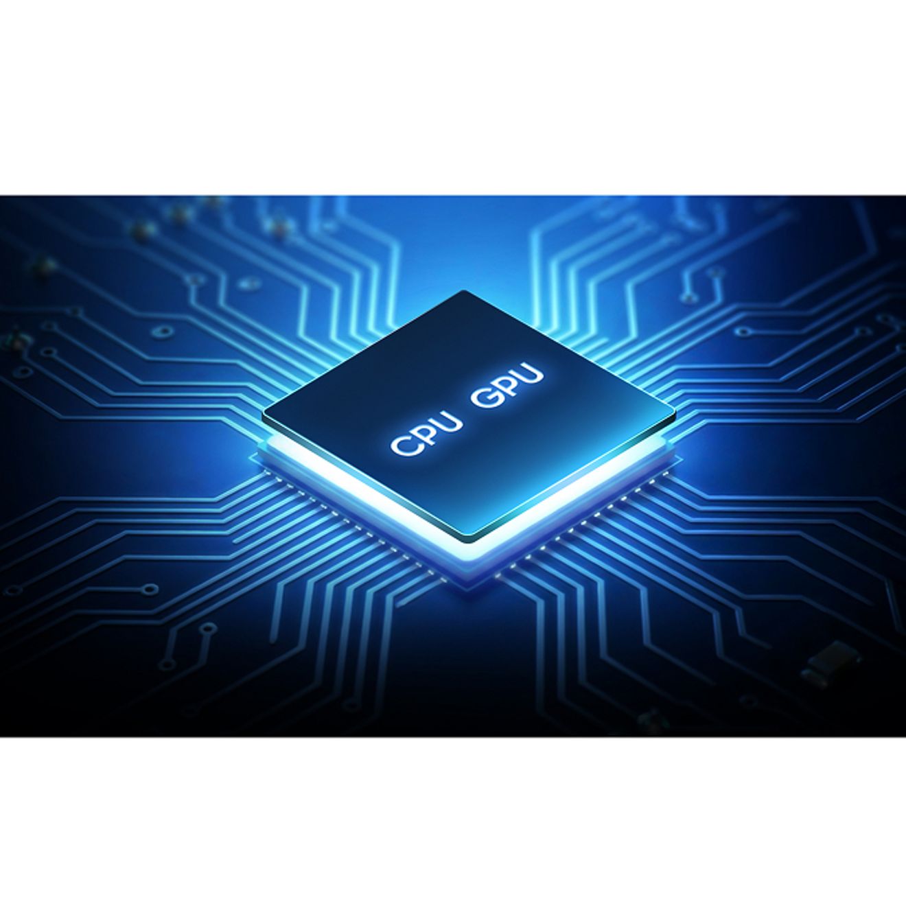 Un componente que combina CPU y GPU.
