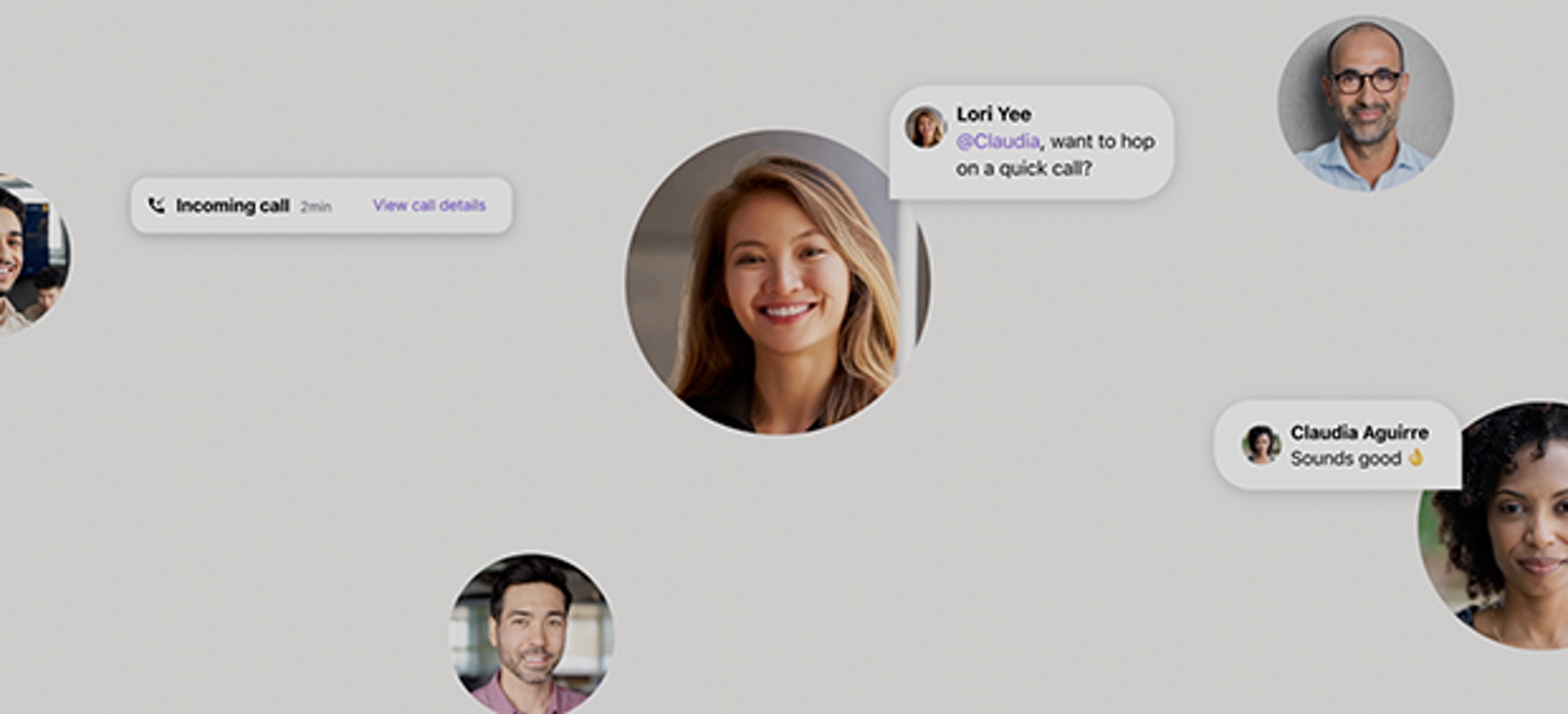 Fotos de perfil y notificaciones de participante de Dialpad Ai Voice