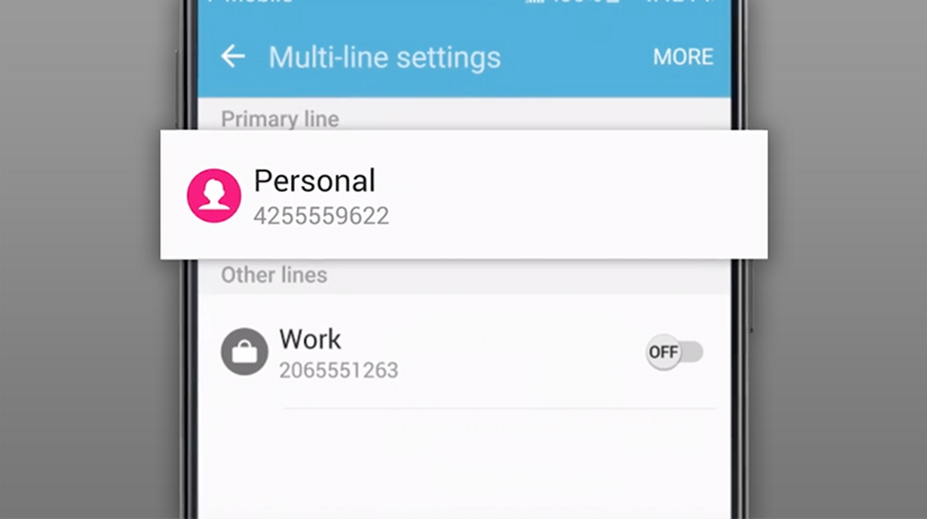 Pantalla de la aplicación Digits