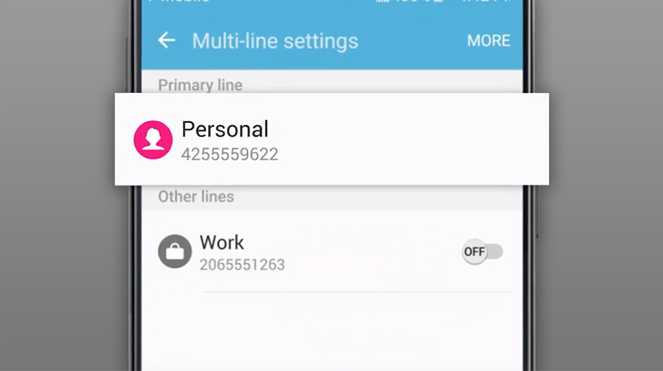 Pantalla de la aplicación Digits