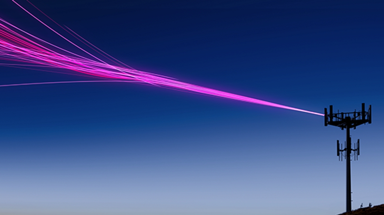 Torre 5G en una colina