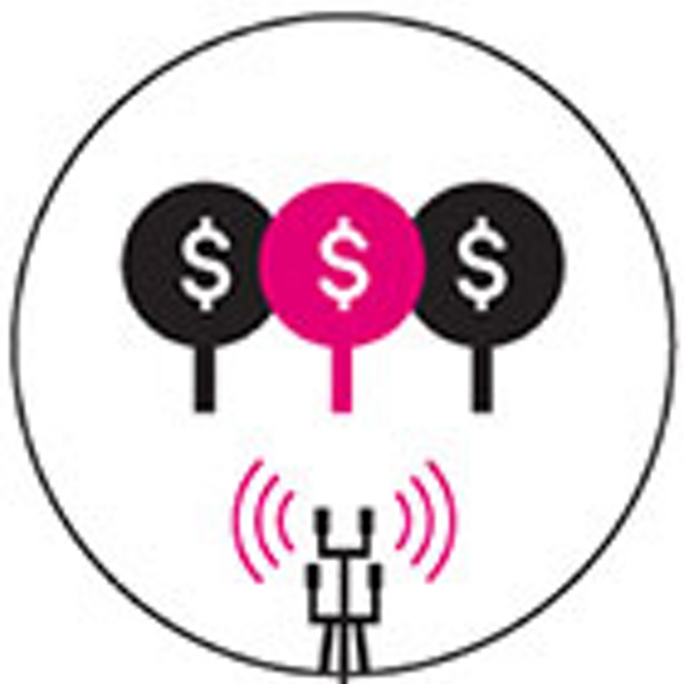 Ícono de varias paletas con los signos de dólares