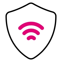 Un ícono que representa un escudo de seguridad digital.