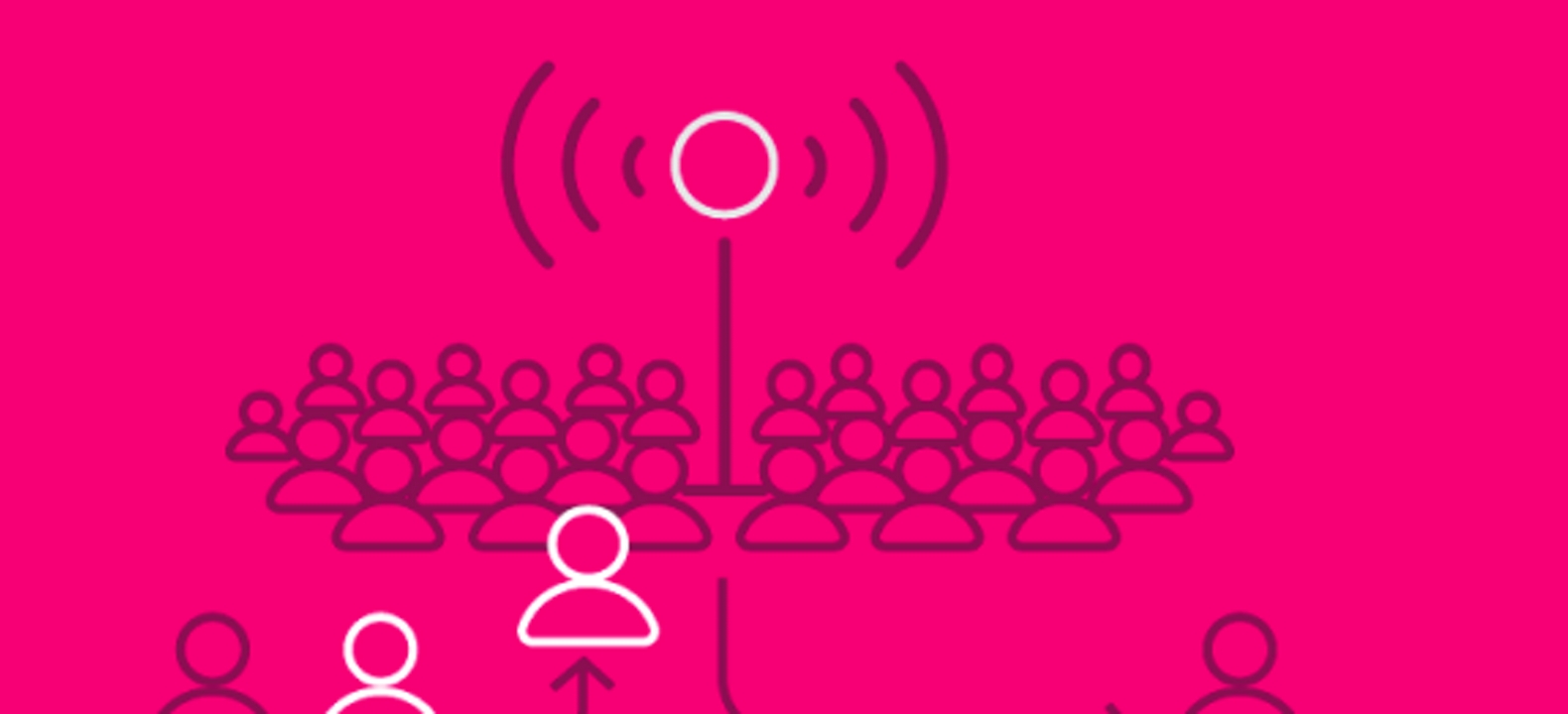 Ícono que representa la priorización de usuarios en una red compartida.