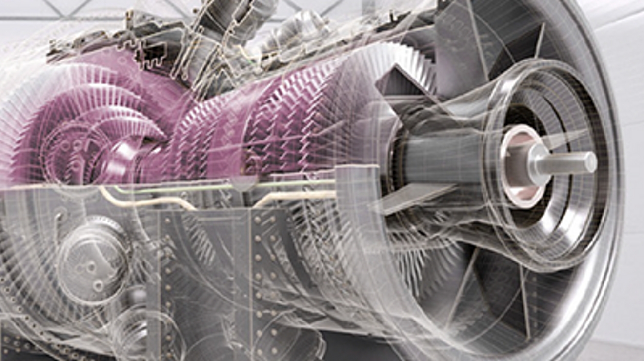 Imagen de maquinaria, con detalles virtuales superpuestos sobre la imagen