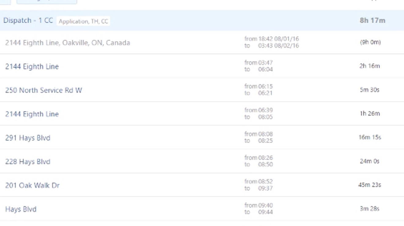 Cómo ver el historial de viaje de un vehículo