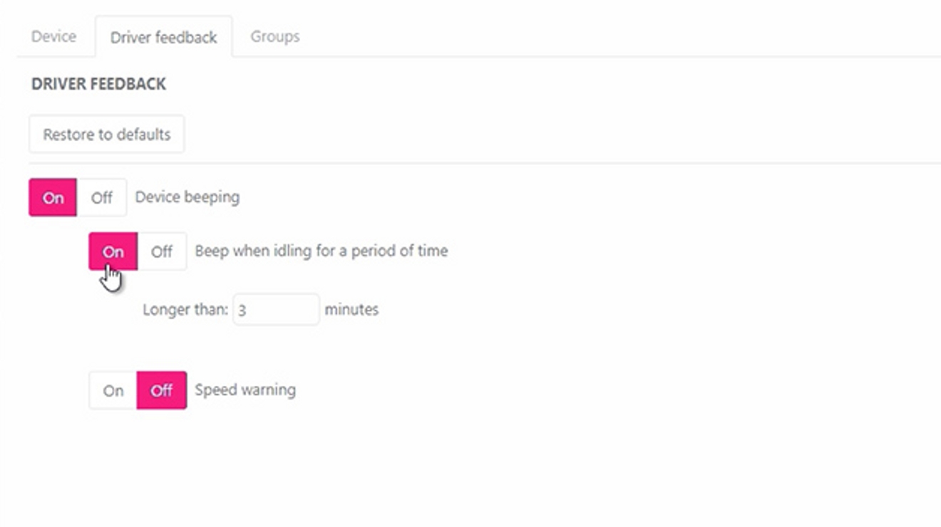 Inicia el reproductor de video: Habilitar avisos al conductor