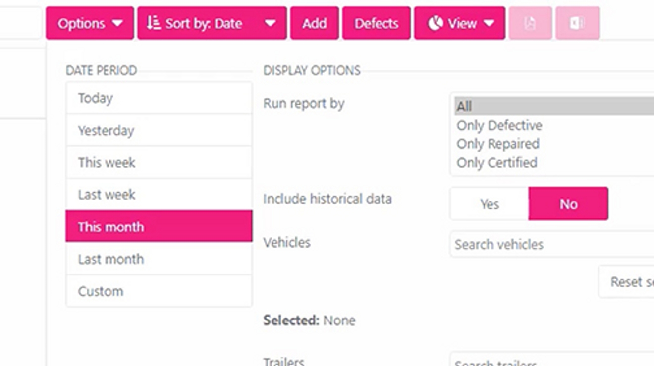 Inicia el reproductor de video: Revisar y editar informes DVIR