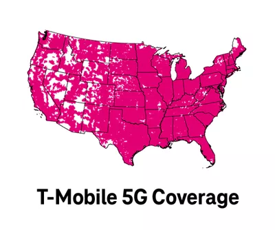 Mapa de cobertura de T-Mobile.